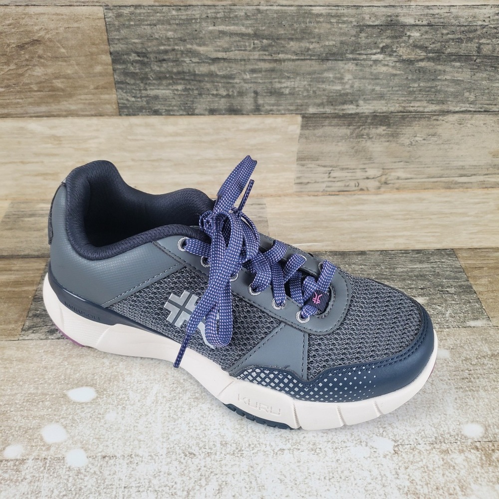 KURU Quantum 2.0 Womens Fitness Shoes Sz 6.5 M Pewter Nightsky Lace Up Sneakers